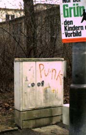 Punk-Graffito, Augsburg ca. 1978 (Foto: Mathias Huber)
